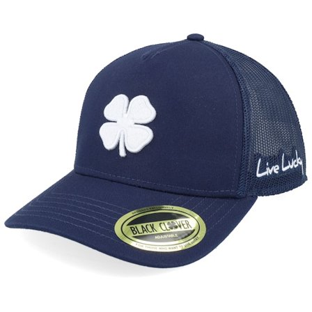 Black Clover - Blå trucker Keps - Hardy 1 Navy A-Frame Trucker @ Hatstore