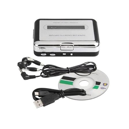 Kassettspelare USB Kassett till MP3-omvandlare Spela in ljud Musikspelare Band Kassettbandspelare