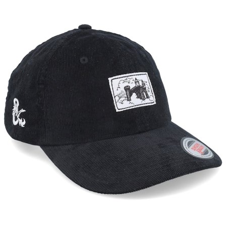 Dungeons & Dragons - "Castle Black Cord Dad Cap " Unconstructed Black Cap - @ Hatstore