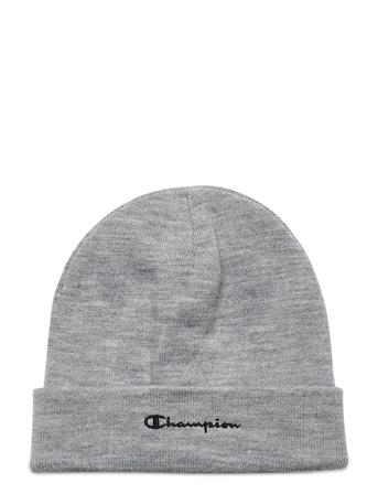 Beanie Cap Accessories Headwear Beanies Grå Champion