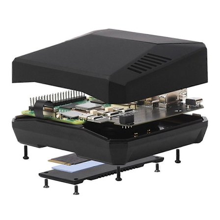 PI5-CASE--ONE Fodral med Inbyggd Aktiv Kylare för Raspberry Pi5