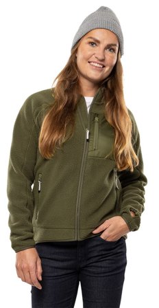 Arbetskläder Fristads Outdoor Dam Argon pile jacka, dam, Ljus Militärgrön