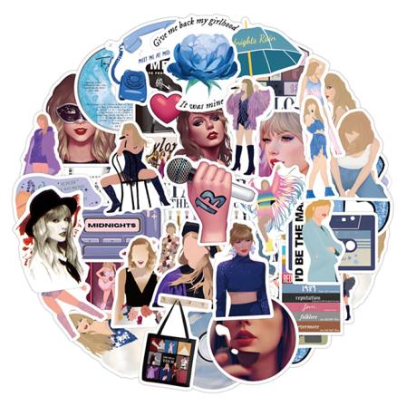 50 stk Taylor Music Album Singer Fashion Stickers Pakke DIY Decor A5