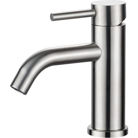 Bänkblandare - Enhandtags Badrumsblandare, Lågbrus Keramisk Uttagbar Köksblandare, Rostfritt Stål Kropp