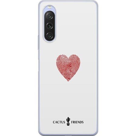 Yhteensopiva Puhelinkuori Sony Sony Xperia 10 V Cactus and Friends - Fingerprint Love