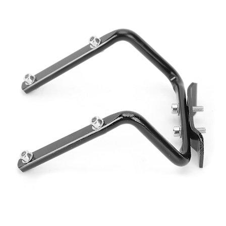Sort Cykelsaddelpinds Flaskeholder Konverter - Dobbelt Vandflaskeholder Adapter