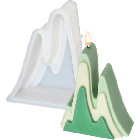 Creative Snow Mountain Candle Silicone Mold for Handmade Christmas Candle Making - Unique DIY Crafting Tool