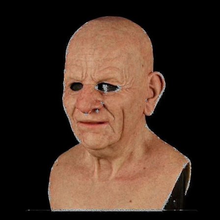 Realistisk latexmask för män för Halloween Cosplay Party Utklädnad, Ansiktsskydd Kostymtillbehör