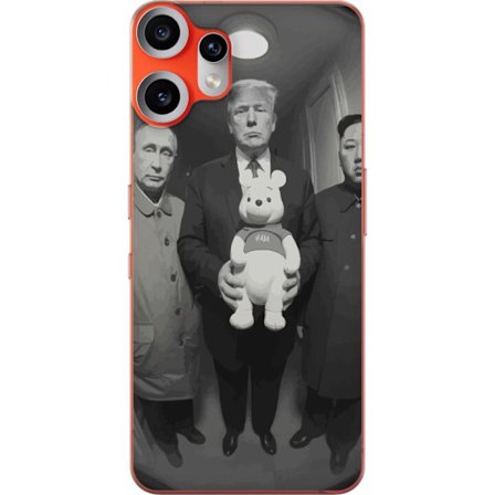 Kompatibel Mobilcover til Nothing Nothing CMF Phone 2 Pro Sort-hvid kunstbillede med surrealistisk politisk symbolik og uventet kontrast, provokerende