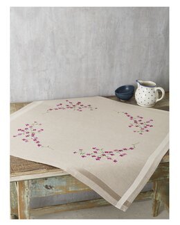 Broderisæt Lilla blomster - Permin