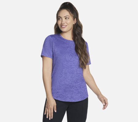 Skechers, GO DRI - Swift Tee, S, Lilla, Dame