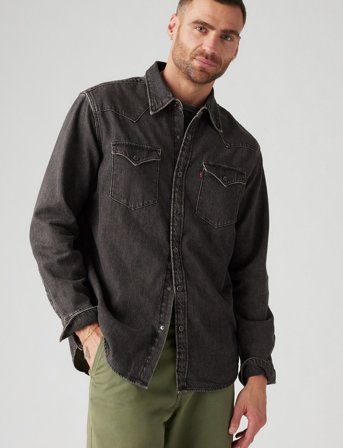 Levi's Barstow Western Standard Black - Black - XS