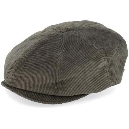 Brixton - Grøn flatcap Kasket - Brood Snap Cap Moss Green Flat Cap @ Hatstore