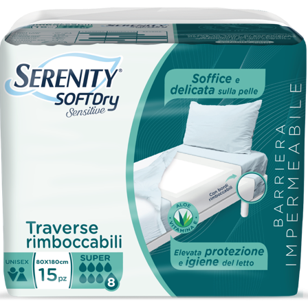 Serenity Soft Dry Sensitive Traversa Assorbente Super 80x180 15