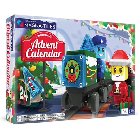 Magnetiske Byggeklodser Julekalender 2025 med 34 Dele [ZHE]{yh}