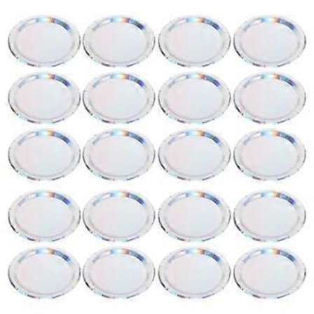 50 stk. engangstallerkener i papir, matkvalitet, festtallerkener for catering, allsidige serveringstallerkener i papir