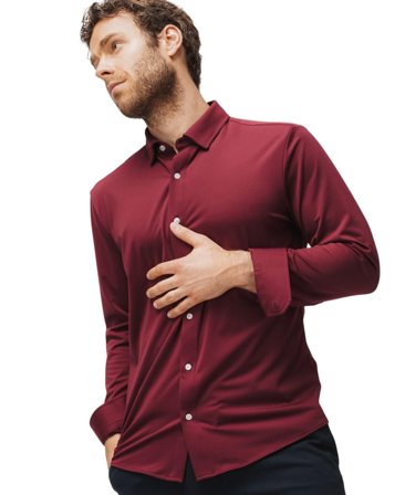 STOIX Marcus Slim Sky Blue Burgundy