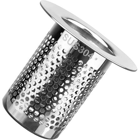 2-pakning badekarsavløpssil, dusjsiler i rustfritt stål - kjøkkenavløpsstopper, avløpssil - for bad, balkong