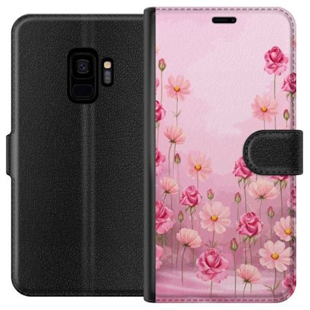 Kompatibelt Lommeboketui til Samsung Galaxy S9 Petal Reverie Soft Blush