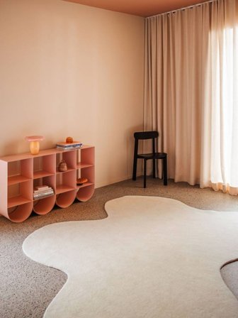 Glace 150X180 Small Ivory White Plain (Single Colored) Wool Rug