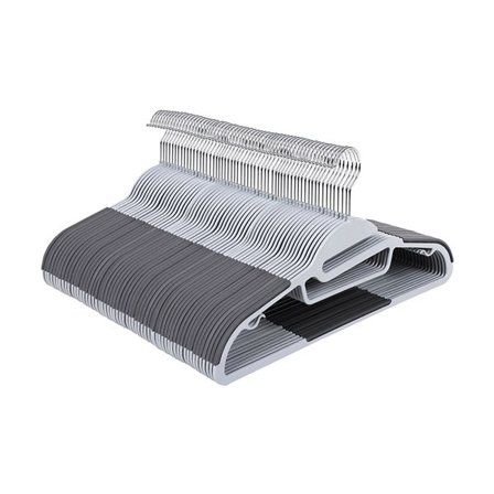 Muoviset ripustimet 50-pack - Harmaa