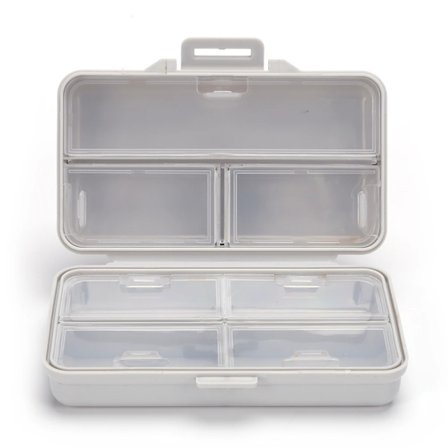 Förvaringslåda för nagelkonstverktyg i plast, dammtät skrivbordsorganisatör, multifunktionell hållare för sandpapper och pennor~04176