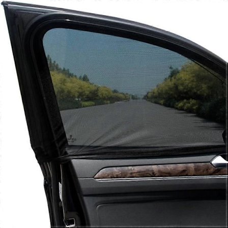 Solskærm til bil sidevinduer, 2 stk. Ventilation Bilvindue Myggenet til bil Sol (FMY)