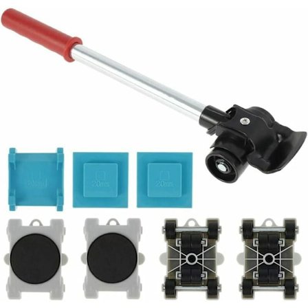 Kalusteiden siirtokokonaisuus raskaille kalusteille, 8 kpl kalusteiden pyöriä