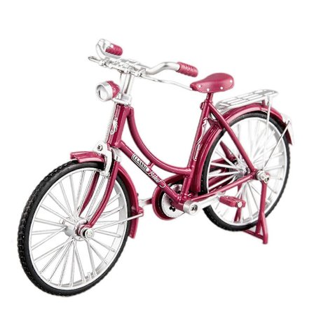 Cykelpynt 1:10 Skala Cykelmodel Miniature Retro Stil Metal Cykellegetøj Til Børn