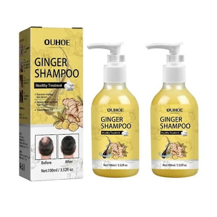 Ingefær Shampoo Stabil Fremmer Sunn Hårvekst Gjør Tynt Svakt Hår Tykkere Hårpleie Shampoo