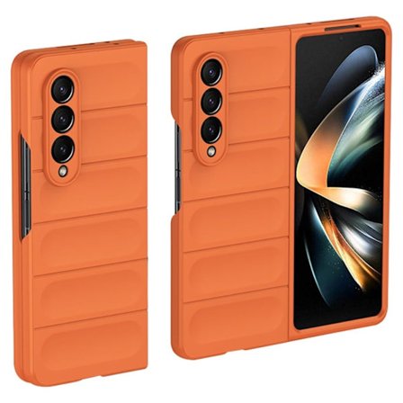 Blødt grebsformet cover til Samsung Galaxy Z Fold3 5G - Orange