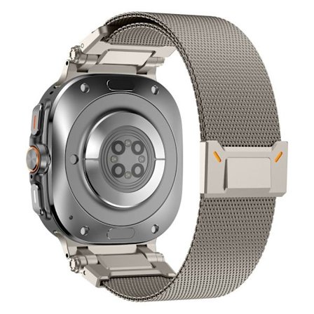 Samsung Galaxy Watch Ultra 47mm rostfritt stål Milanese Magnetic klockarmband - Titan