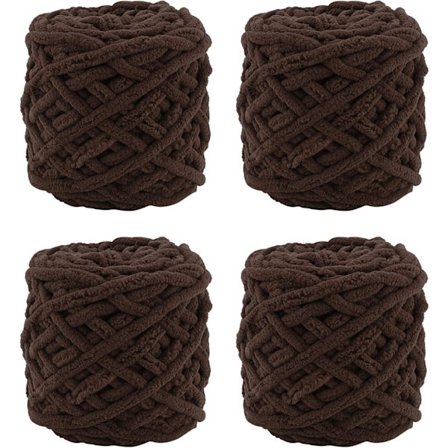 4-trådigt stickgarn, lämpligt för virkning, mjukt och tjockt, lämpligt för olika stickprojekt.