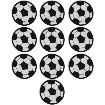 10 stk Fodbold Broderet Patch Fodbold Patch Stryge-på-sy Fodbold Sport Stryge-på-sy Stof Til Sok Strømpe Bukse Hængende Kunst Håndværk