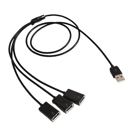Kannettava 3 in 1 USB jakaja, jossa on useita USB portteja USB jatkokaapeli 1 m/3,3 jalkaa