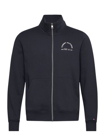 Shadow Hilfiger Reg Stand Collar Sweat-shirt Genser Marineblå Tommy Hilfiger*Betinget Tilbud