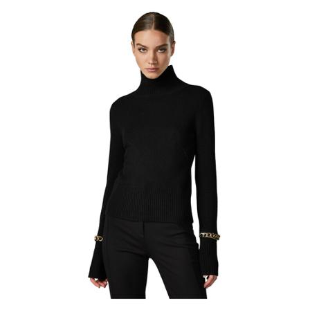 Patrizia Pepe, Turtlenecks Zwart, Dames, Maat:L