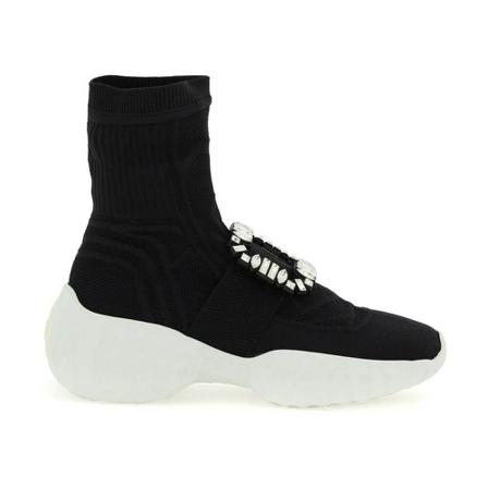 Roger Vivier, Hi-top sneakers Zwart, Dames, Maat:39 EU