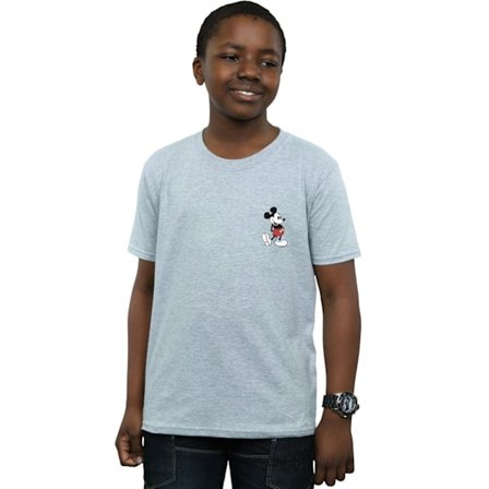Disney Boys Mickey Mouse Kickin Retro Chest T-Shirt 12-13 år