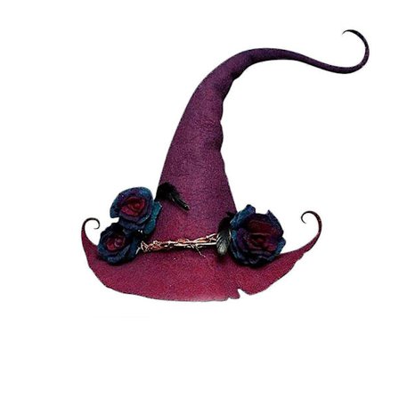 Heksehatt Halloween Party Filt Heksehatter, Justerbar Heksehatt Halloween Hekse Cosplay Rekvisitter Fest (hy) (Rød)
