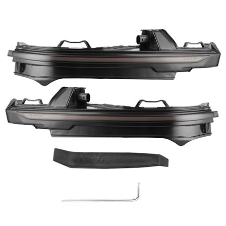 12V 1.5W LED Dynaaminen Sekventiaalinen Vilkku Ulkoinen Sivupeilin Indikaattori Vilkku Keltainen Valo Sopii Q5 Q7 4M