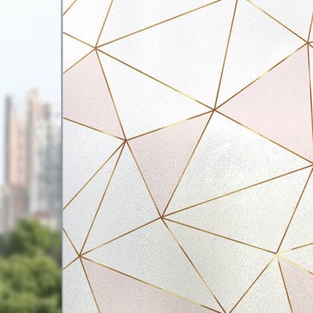 CDQ Fönster klistermärken genomskinliga ogenomskinliga frostat glas klistermärken