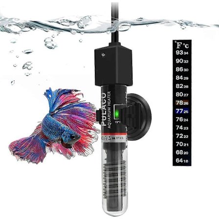 Pieni 25W akvaario taistelukala lämmitin, alle 23 litran akvaarioon