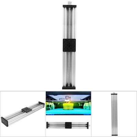 Ruuviliuska Lineaarinen P yt Alumiiniseos 3D-Tulostin Kaiverruskone Johdin 2mm Musta/HopeaHopea 500mm