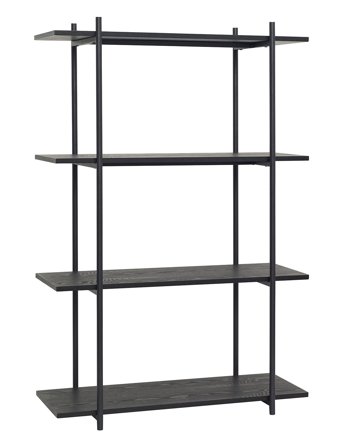 Hübsch Norm Shelf Unit Single Large Black - Black - ONE SIZE