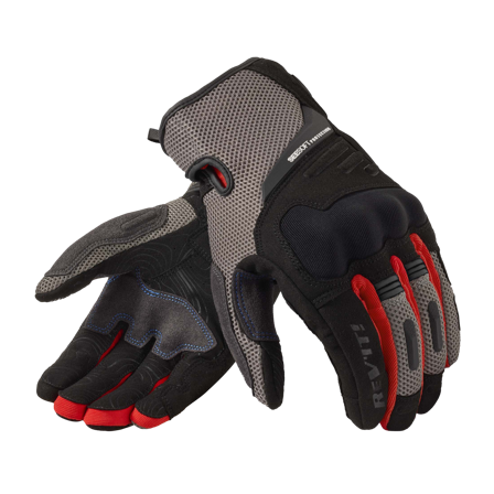 Rękawice Motocyklowe REV'IT! Cavern Szary/Czerwony XXXL