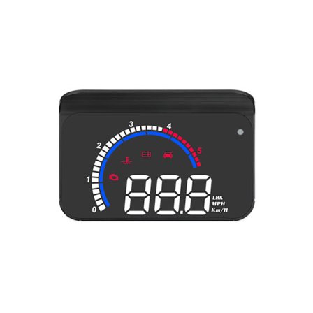 Universal Bil-HUD for Head Up Display Digital OBD Speedometer med Akselerasjonstest, Bremse, Overhastighetsalarmdisplay for Kjøretøy