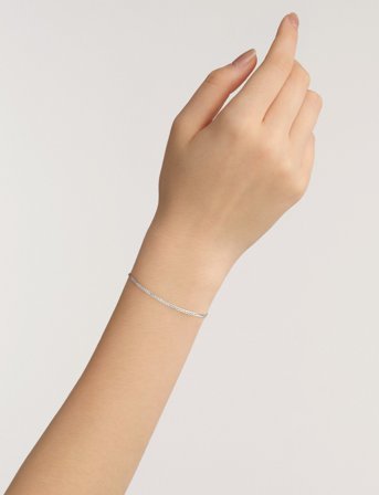 Daniel Wellington Elan Flat Chain Bracelet S - Silver - ONE SIZE 18