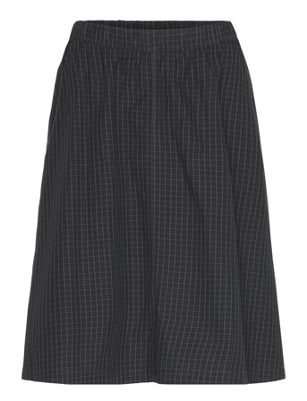 Weekday Cotton Poplin Midi Skirt - Black - S