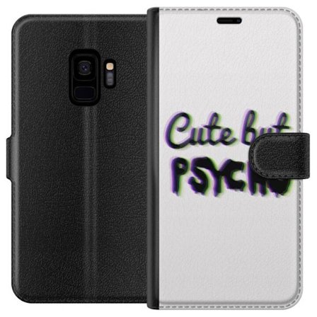 Kompatibel Tegnebogsetui til Samsung Galaxy S9 Rainbow-farvet legetøjsfigur med et glad ansigt og farverige cirkler i en legesyg studieillustration